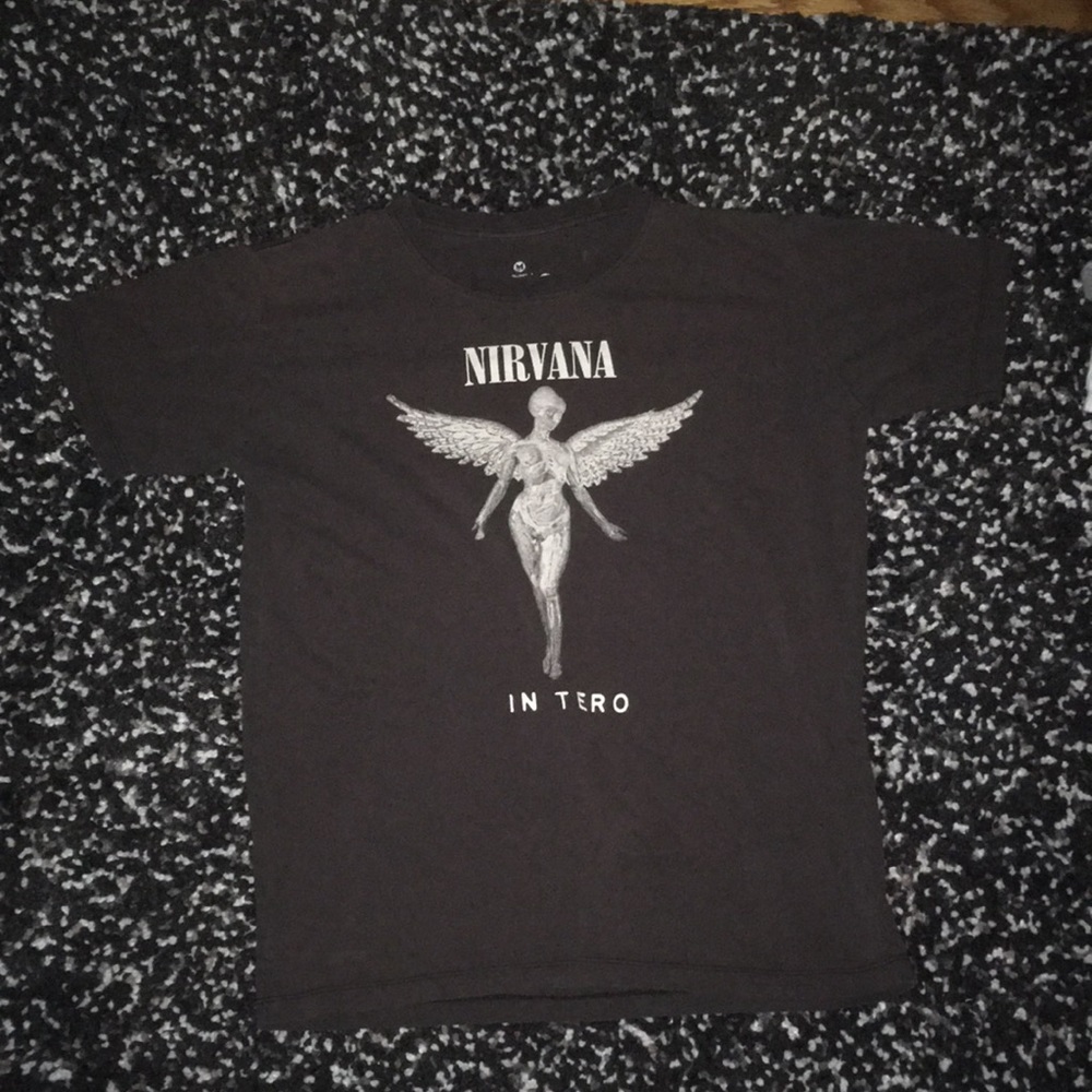 Men’s medium grey nirvana shirt